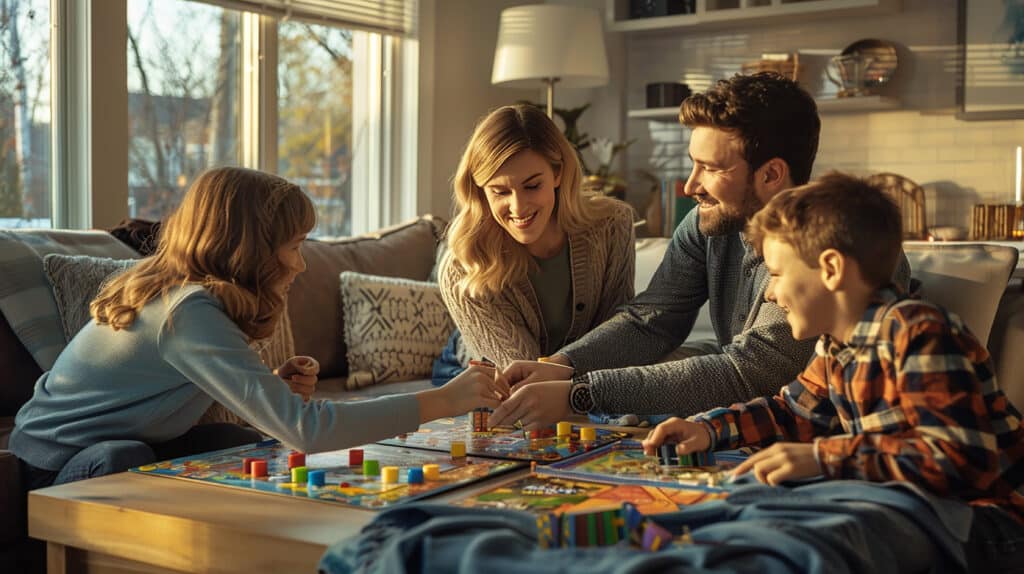 four-people-playing-board-game